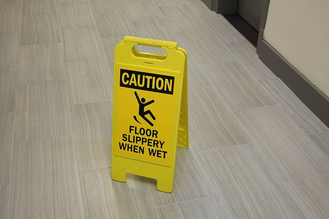 What counts as a slip, trip or fall?
