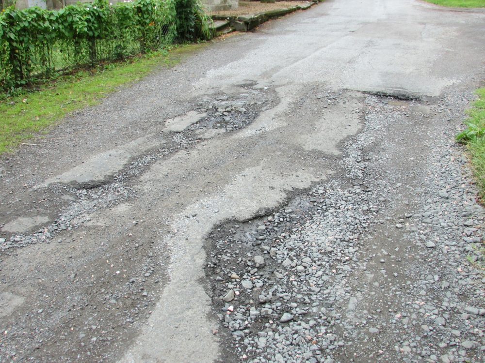 Gran Scared to Walk After Falling in Town Where Pothole Falls are Common